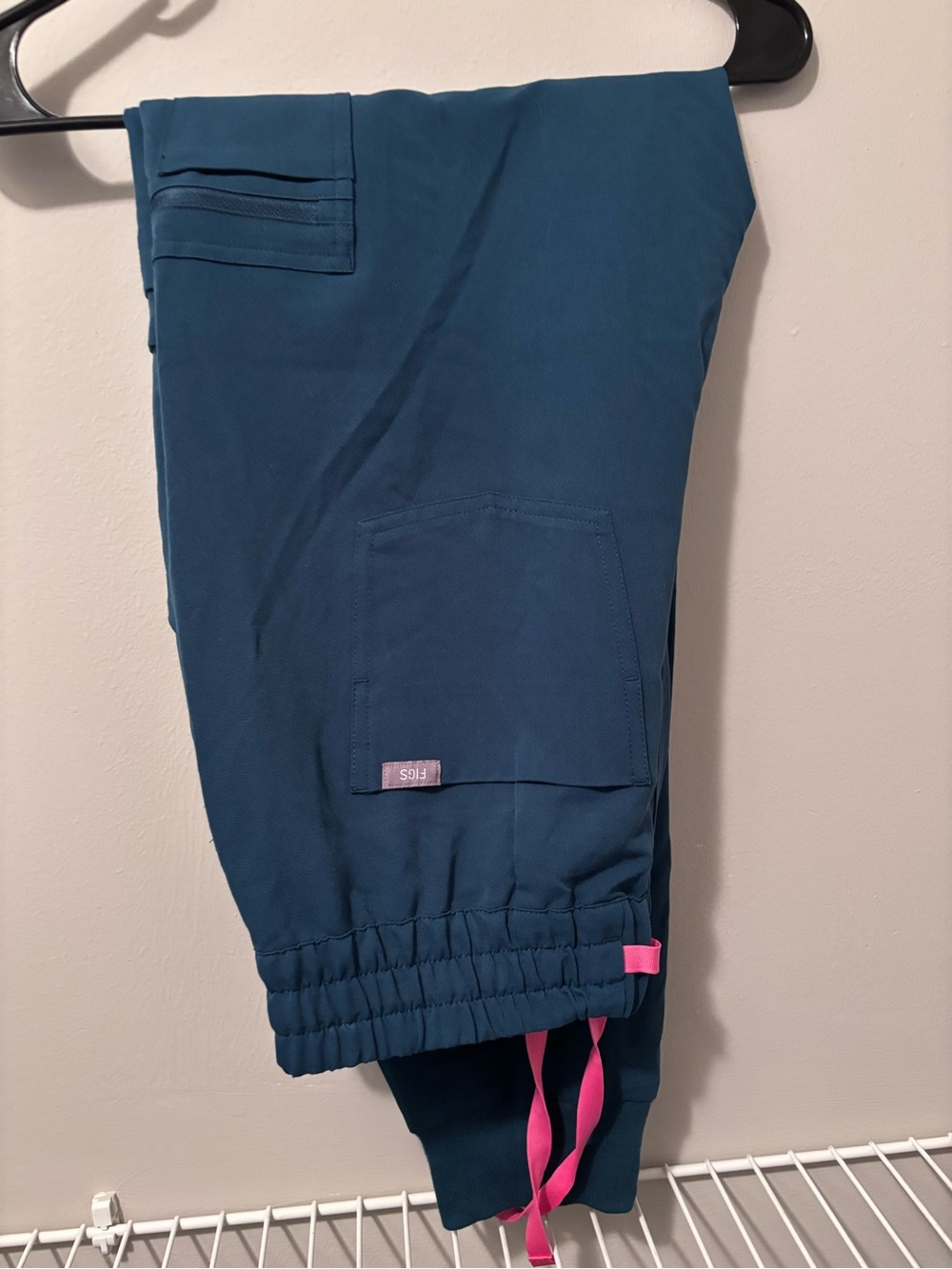 FIGS Caribbean Blue High Waisted Uman Joggers